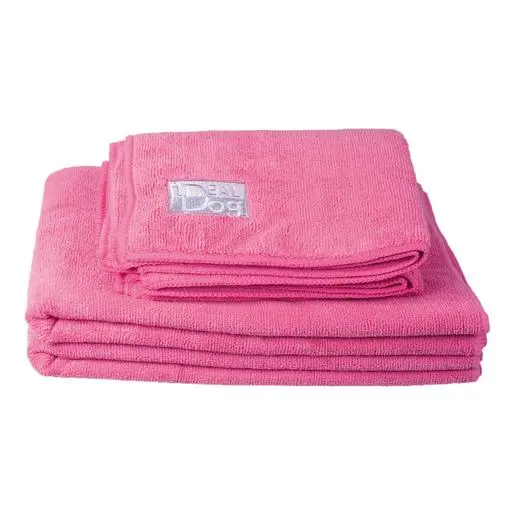 Serviettes Microfibre roses IdealDog - Grand modèle