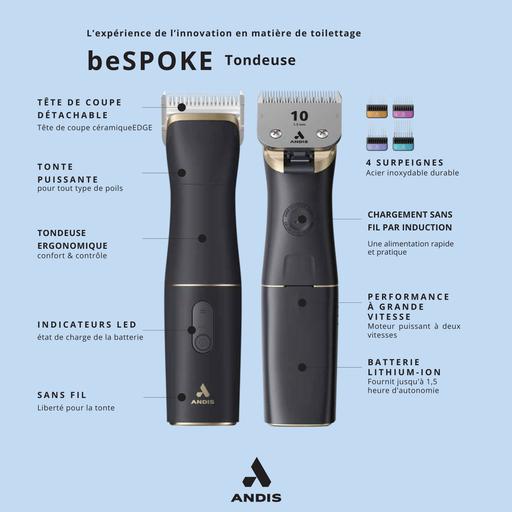 Tondeuse Andis beSPOKE avec chargement induction