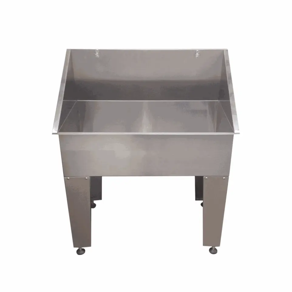 Baignoire Inox sur pieds petit modèle