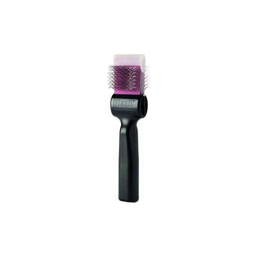 Brosse FlexIT Twins finition violette picots durs : simple