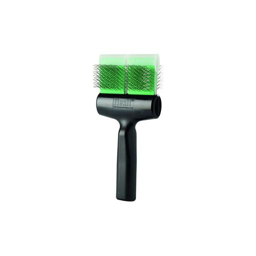 Brosse FlexIT Twins finition verte picots souples : double