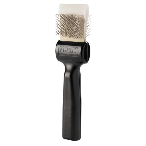 Brosse FlexIT Twins argent picots durs : simple