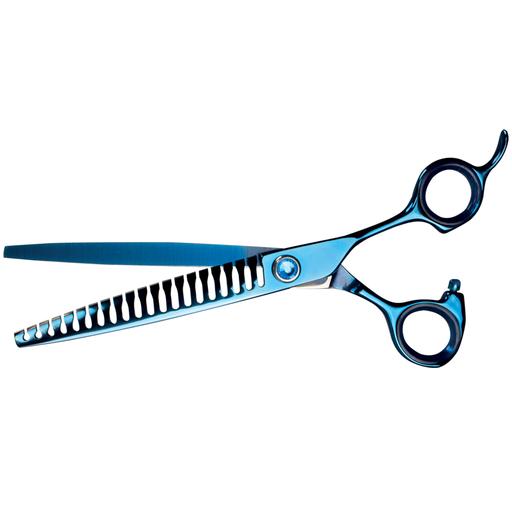 Ciseaux Chunker Phoenix Grand Bleu : 17.5 cm - 20 dents