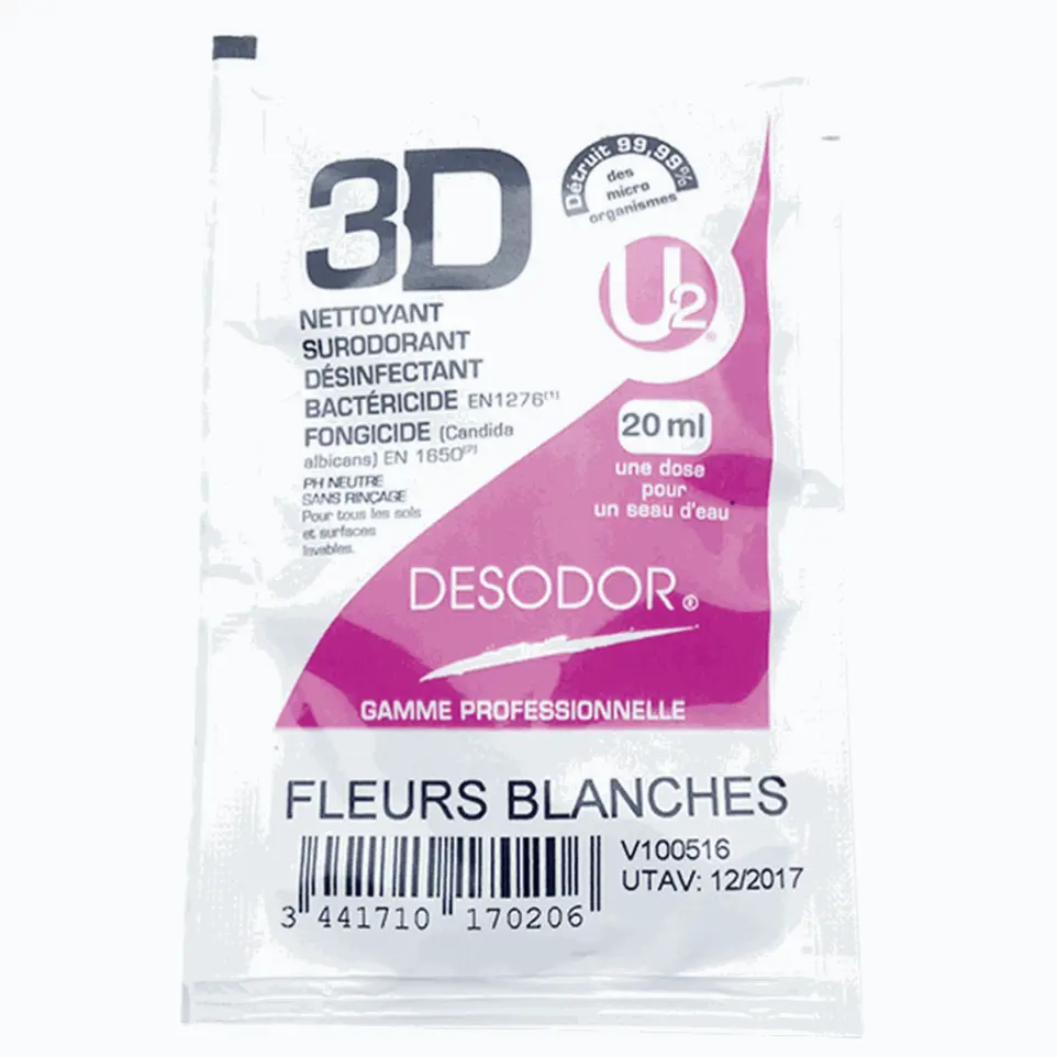 Dosette 3D Desodor  fleurs blanches