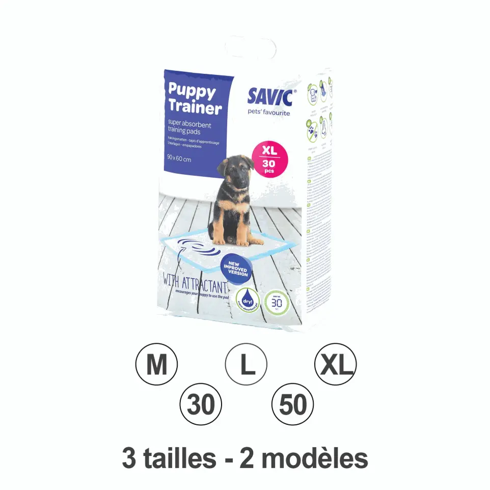 Tapis éducateur super nappy 60 x 60 -50 pièces