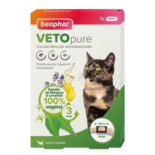 Collier insectifuge chat et chaton VETOpure : Beige