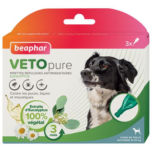 Pipettes insectifuges VETOpure Beaphar : Chien moyen