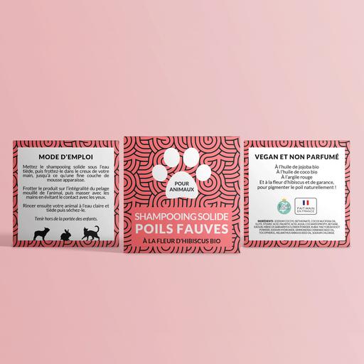 Shampoing solide poils fauves Naiomy : 60ml