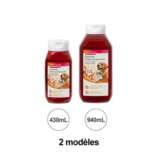 Huile de saumon Beaphar pour chien et chat :  940 ml