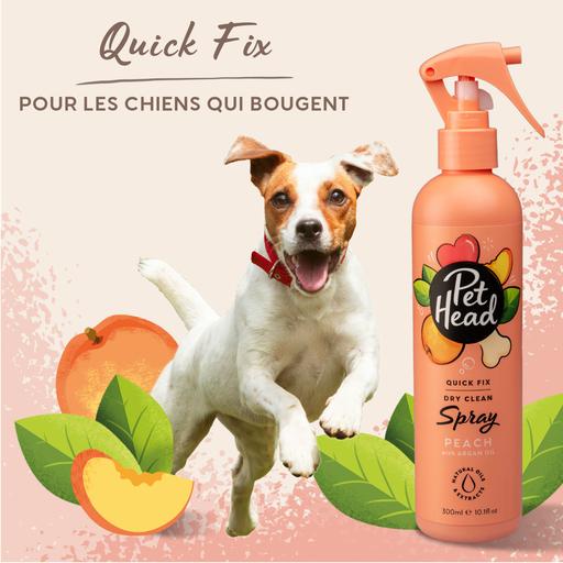 Spray sans rinçage pêche Pet Head : 300 ml