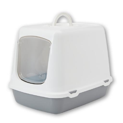 Maison de toilette Oscar : Blanc/Gris froid