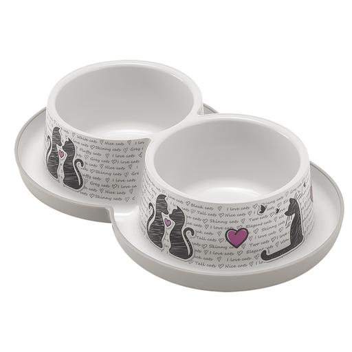 Gamelle chat Cats In Love double