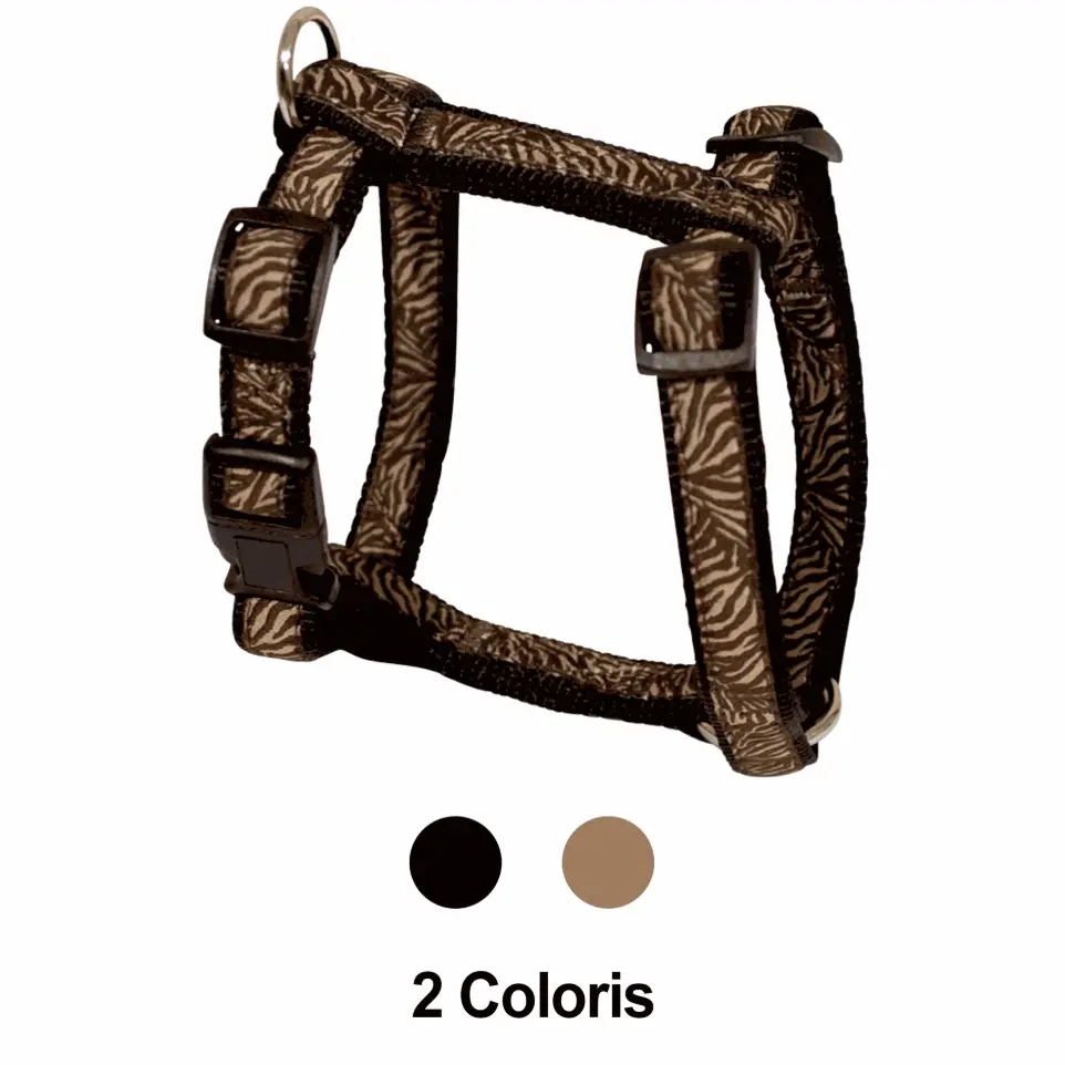 Harnais baudrier Zébra marron Taille : T1