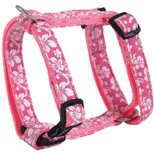 Harnais chien Tahiti nylon rose Taille : M