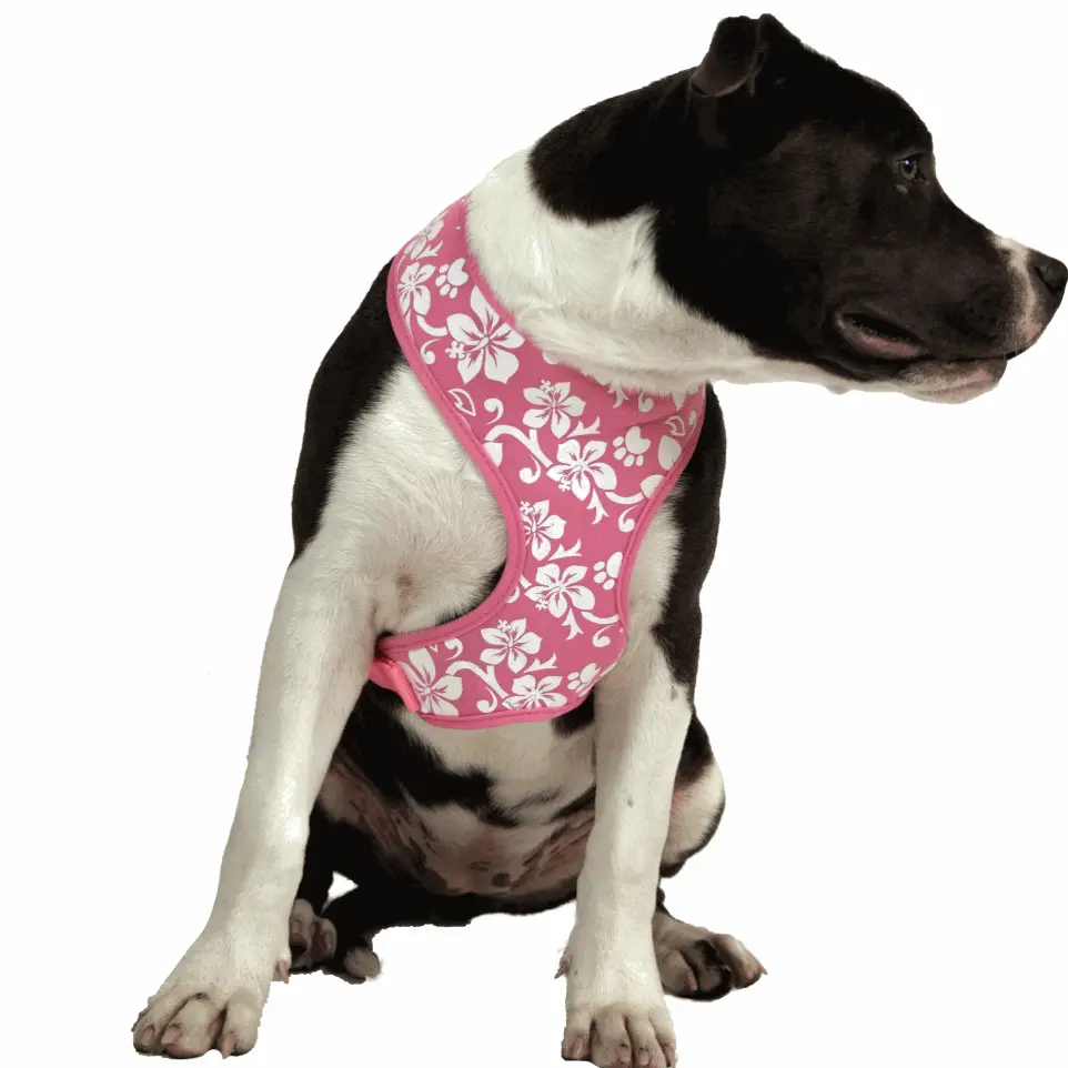 Harnais tee-shirt nylon Doogy Tahiti rose Taille : L