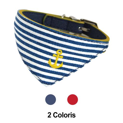 Collier chien Doogy Matelot Bleu