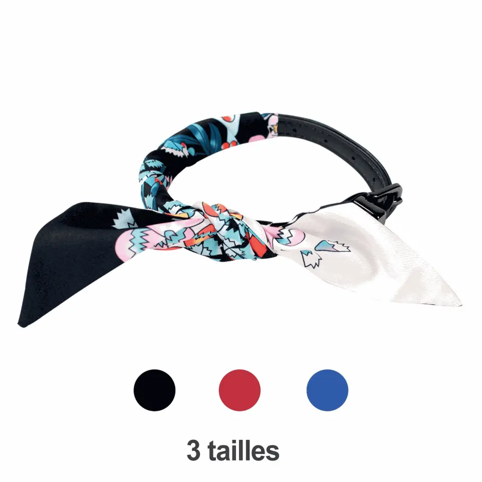 Collier chien So Chic Doogy Glam' Noir : T35