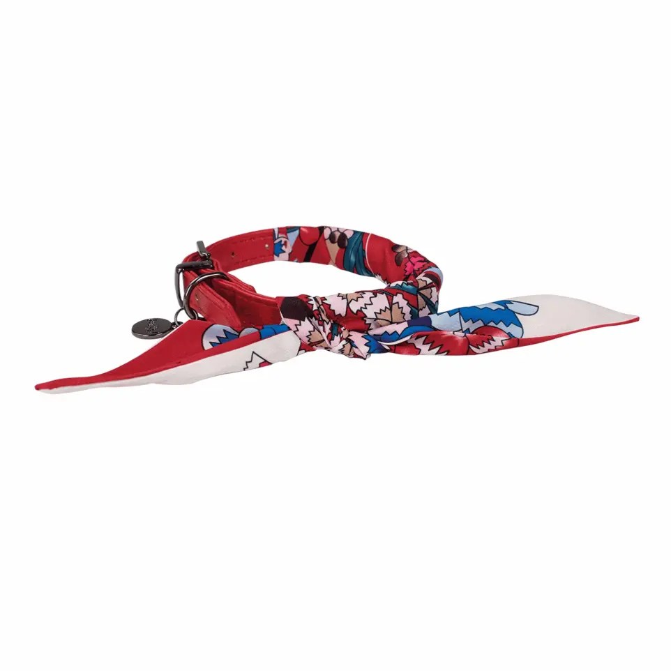 Collier chien So Chic Doogy Glam' Rouge : T40