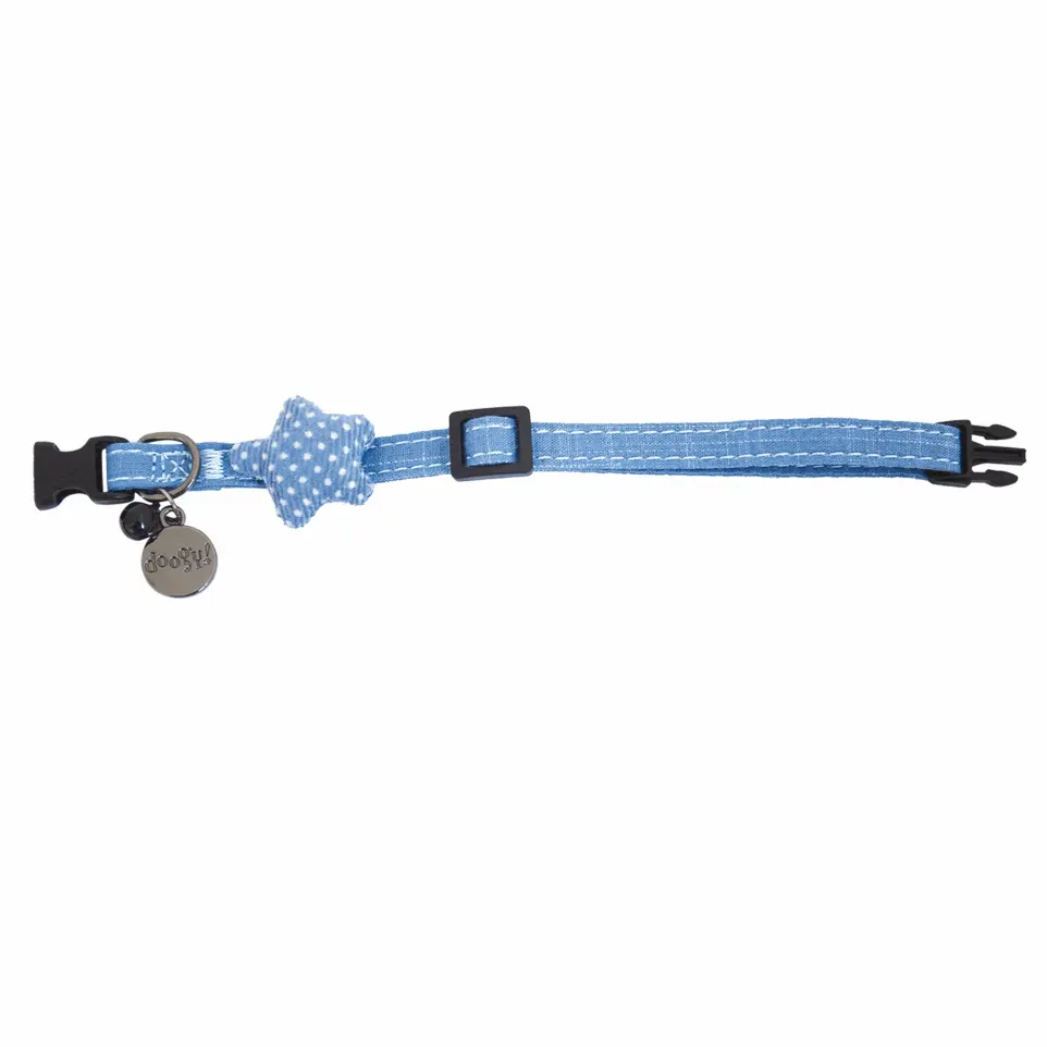 Collier Star Cat pour chat Doogy Couleur : Bleu