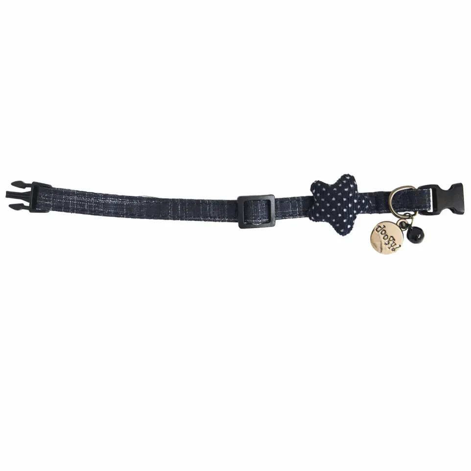 Collier Star Cat pour chat Doogy Couleur : Bleu foncé