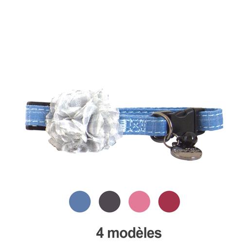Collier Froufrou pour chat Doogy Couleur : Bleu