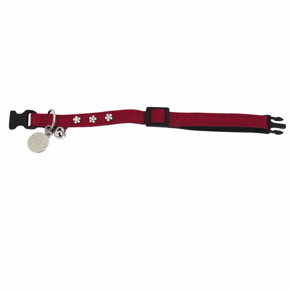 Collier Daisy pour chat Doogy Couleur : Rouge