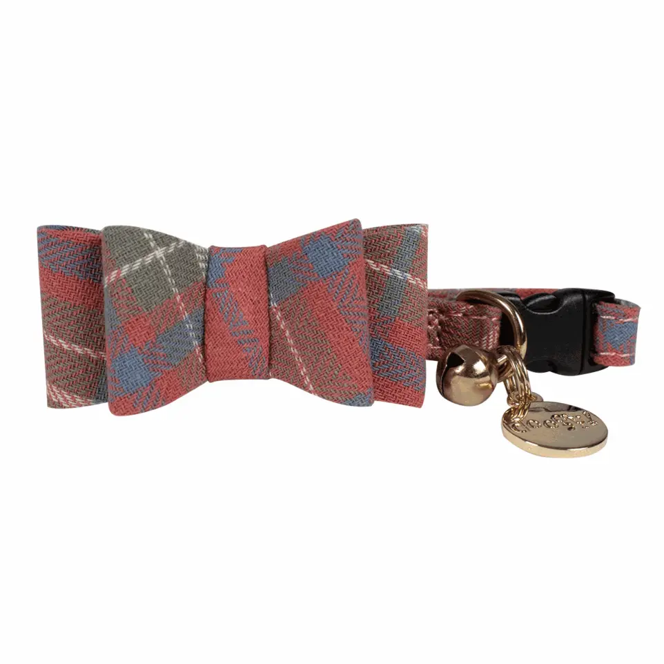 Collier Scottish rouge pour chat Doogy