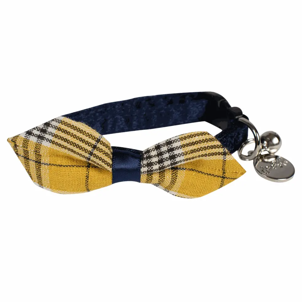 Collier Dandy rouge pour chat Doogy Jaune