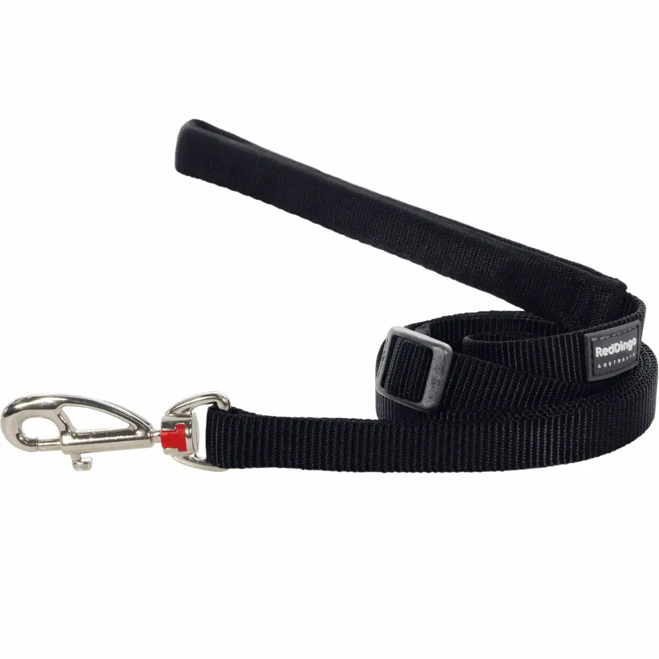 Laisse réglable Red Dingo Basic noire Taille : T3