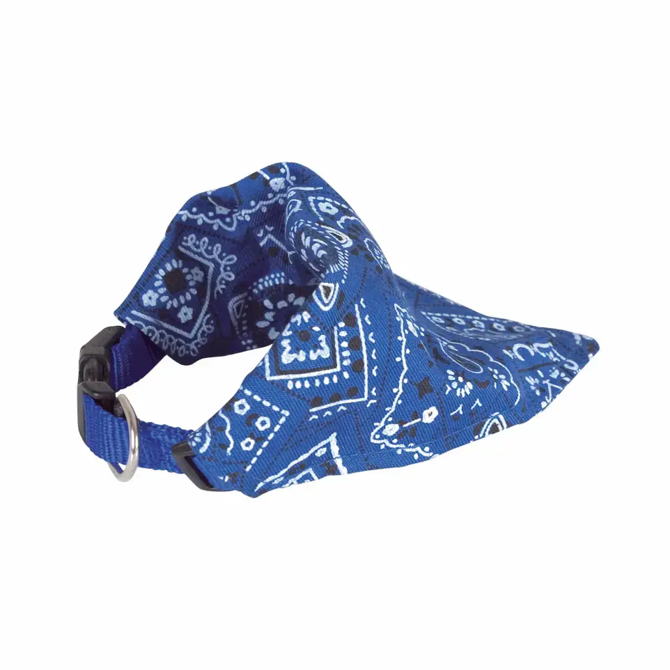 Collier chien bandana star bleu Taille : T3
