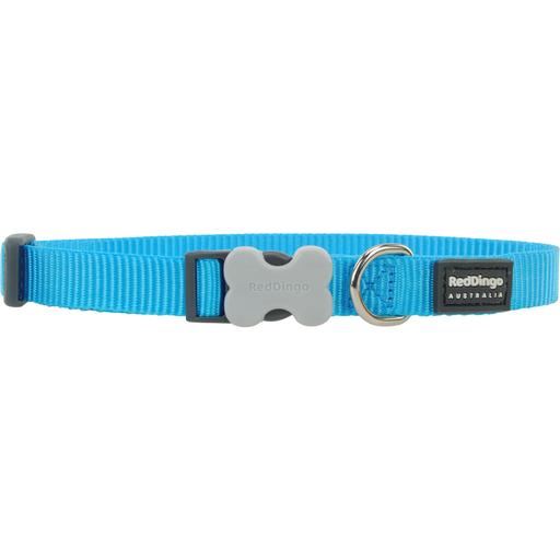 Collier chien réglable Red Dingo Basic Turquoise Taille : T1
