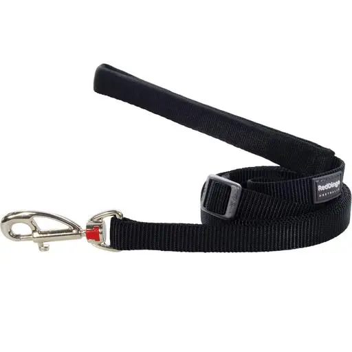 Laisse réglable Red Dingo Basic noire Taille : T2
