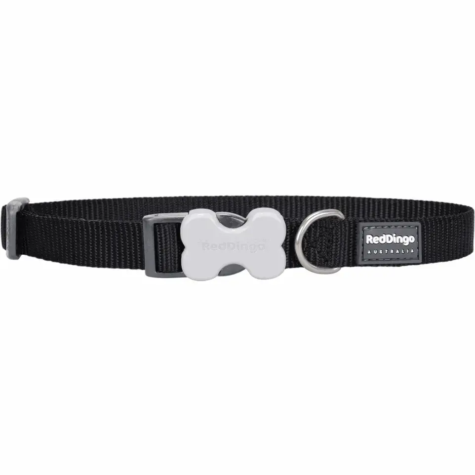 Collier chien réglable Red Dingo Basic noir Taille : T3