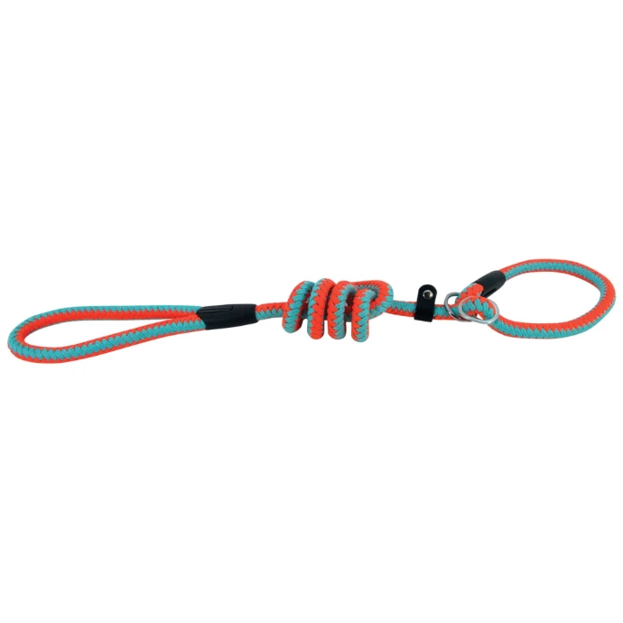 Laisse lasso corde fluo orange et bleu Taille : T2
