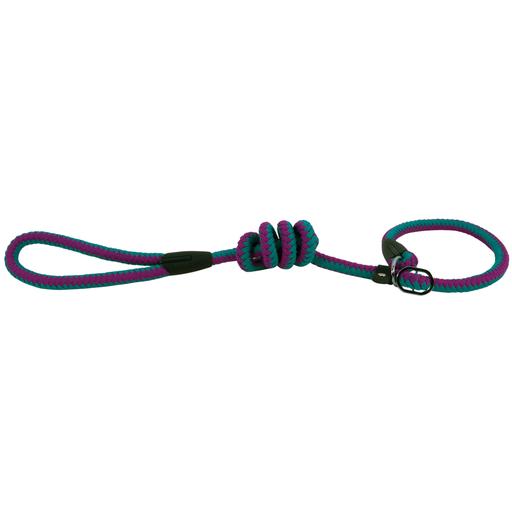 Laisse lasso corde fluo turquoise et violet Taille : T2