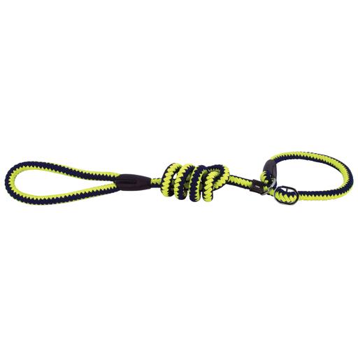 Laisse lasso corde fluo jaune et bleu Taille : T2