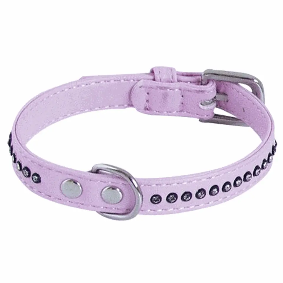 Collier chien Glamorous Rose 1 Rang Taille : T2