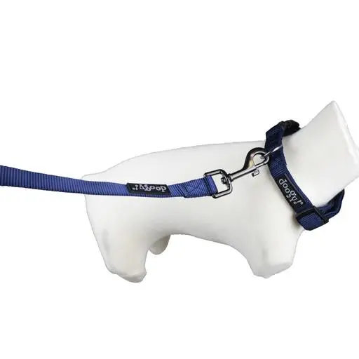 Collier nylon chien Classica Bleu Doogy Taille : L