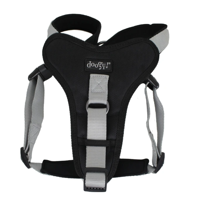 Harnais nylon chien Classica Gris Doogy Taille : M