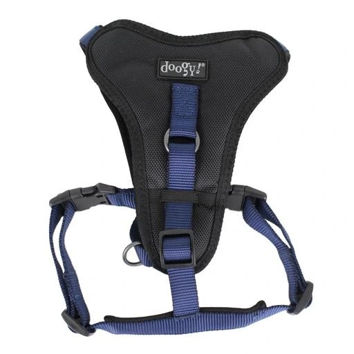 Harnais nylon chien Classica Bleu marine Doogy Taille : M