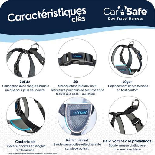 Harnais de voyage CarSafe Noir Taille : XS