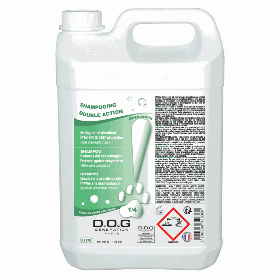 Shampoing Conditionneur Double Action Dog Generation : 5 litres