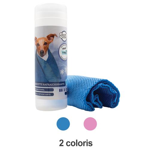 Serviette rafraichissante bleue