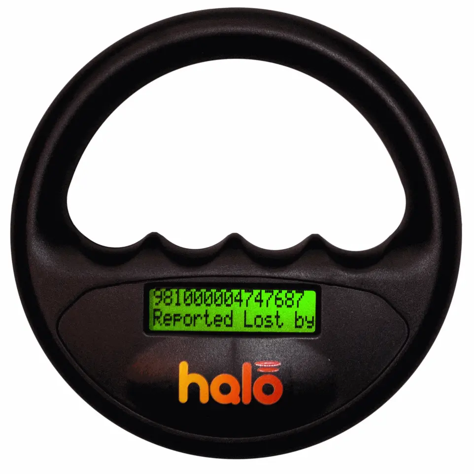 Lecteur de puces Halo Microchip Scanner