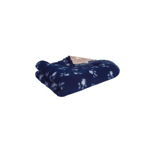 Tapis Vet bleu marine motif pattes M