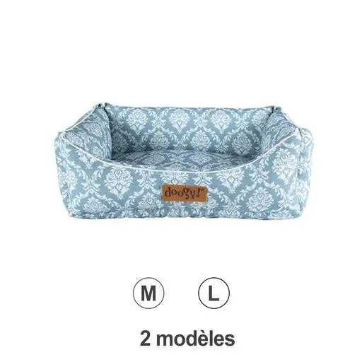 Sofa baroque chic 65cm gris