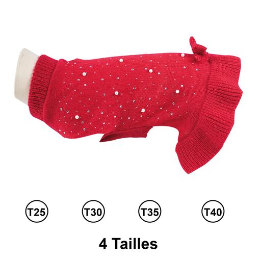 Pull Rouge Sequins : T25