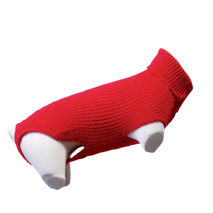 Pull pour chien New Basic rouge Taille : T27