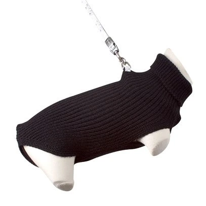 Pull pour chien New Basic noir Taille : T30