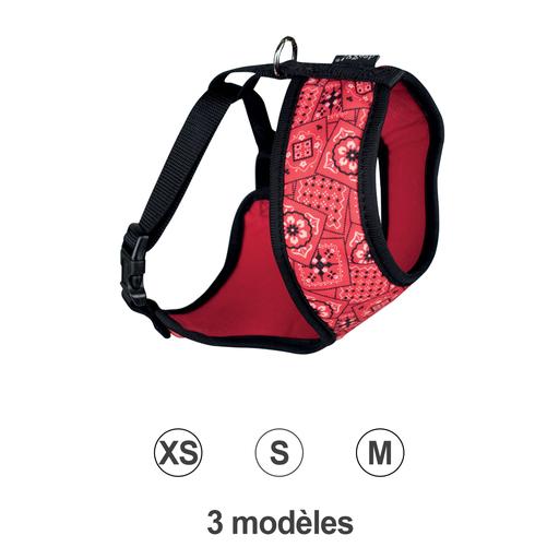 Harnais Bandana Rouge : Taille XS